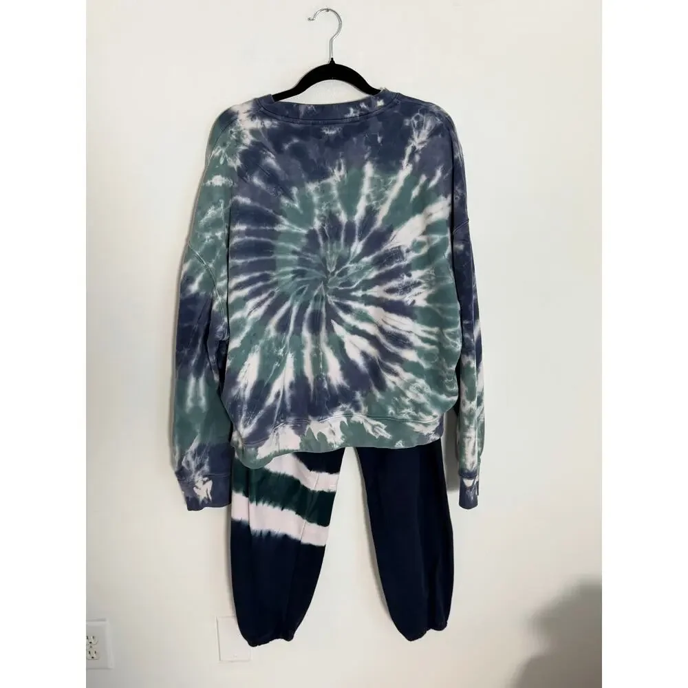Tory Sport Tie Dye Tracksuit‎ Set Sweatshirt & Joggers L Large